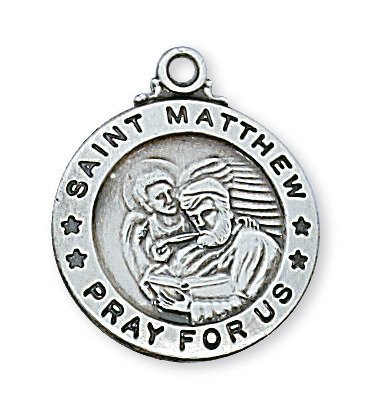 Sterling Silver St. Matthew the Evangelist Pendant