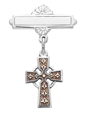 Sterling Celtic Baby Pin Boxed