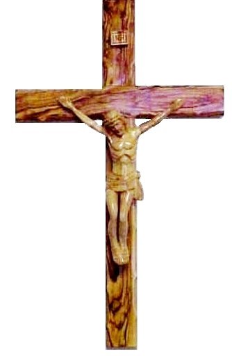 Crucifix Hand Carved Body of Christ - 11.8"
