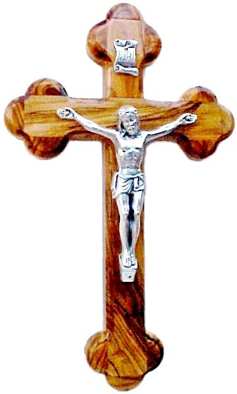 14 Stations  Olive Wood Crucifix - 5.3"