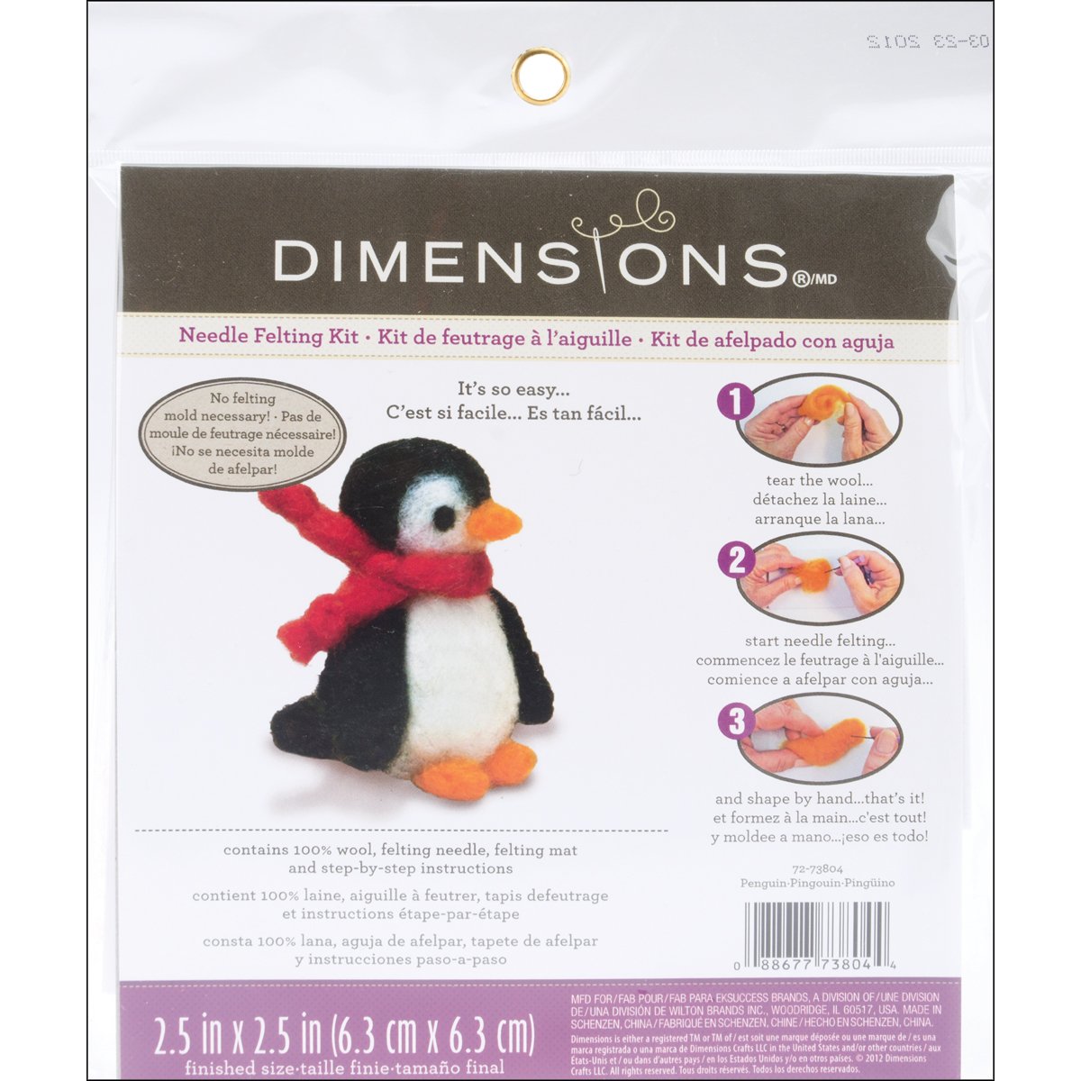 Feltworks Needle Felting Kit-Penguin