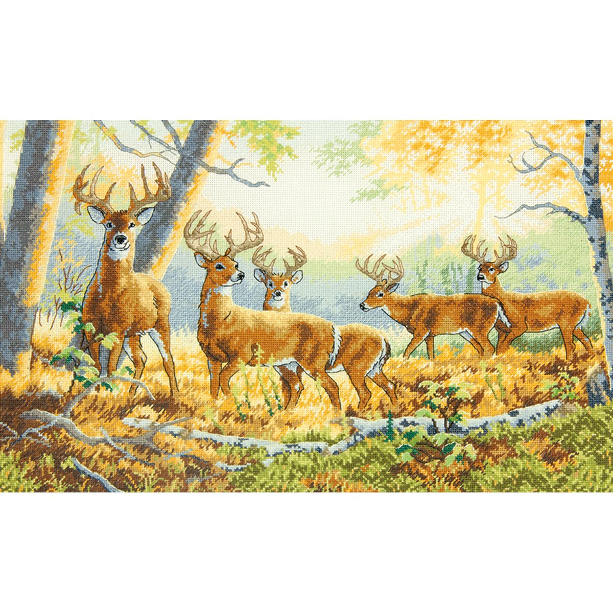 Gold Collection Summer's End Counted Cross Stitch Kit-16""X10"" 18 Count