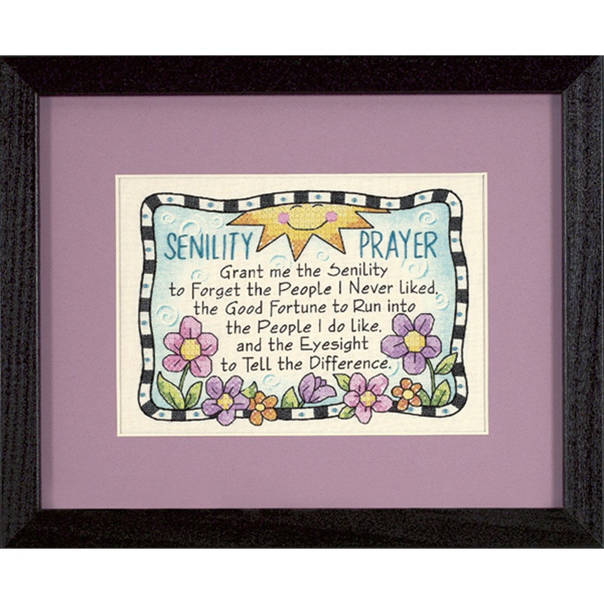 Senility Prayer Mini Stamped Cross Stitch Kit-7""X5""