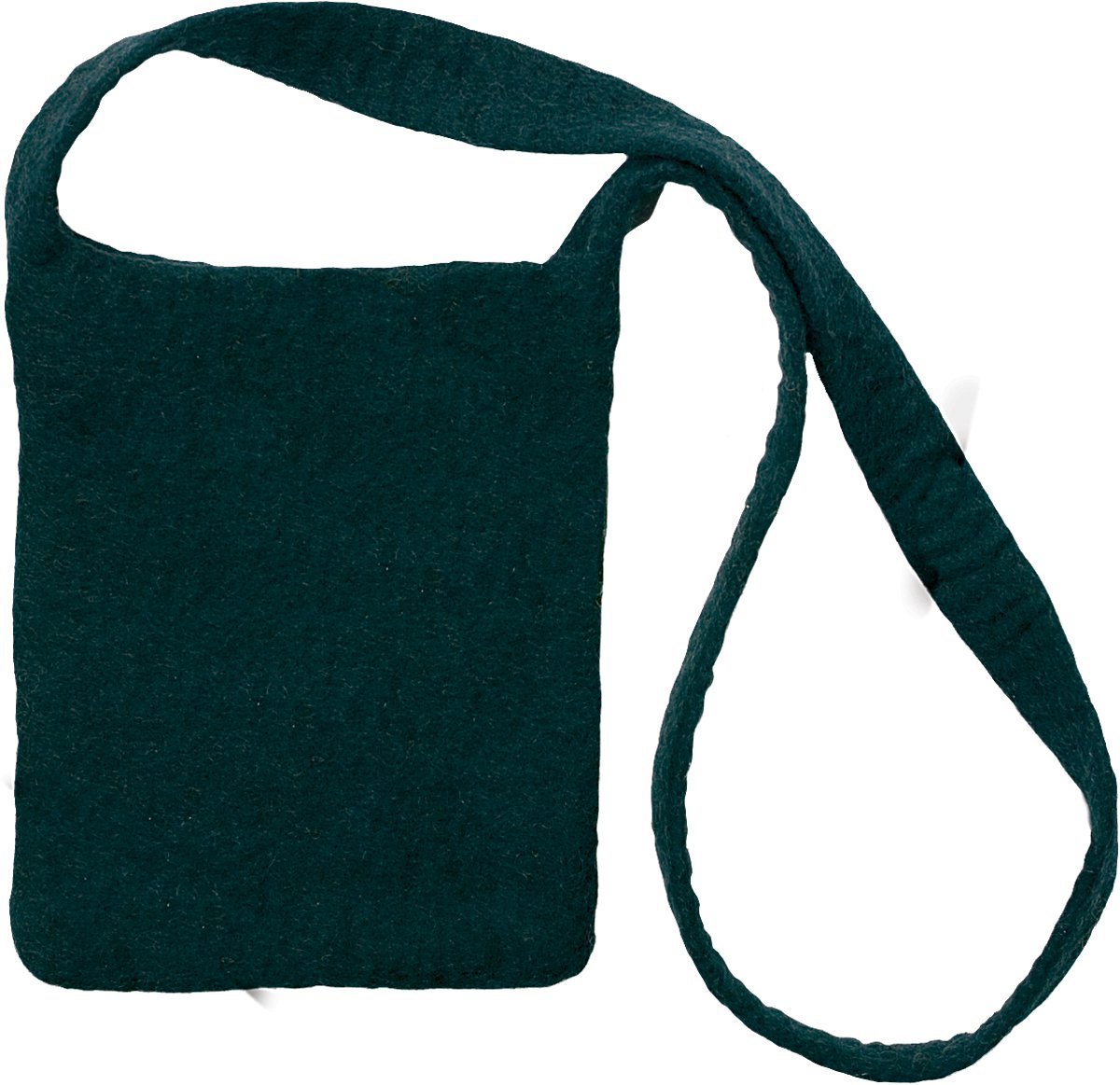 Feltworks Shoulder Bag 7.25""X10""X1""-Black