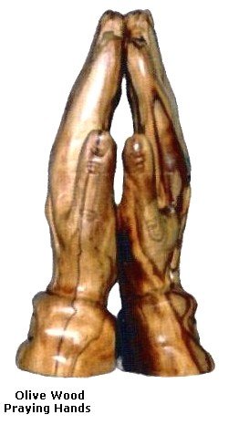 OliveWood Praying Hands - 4.3"