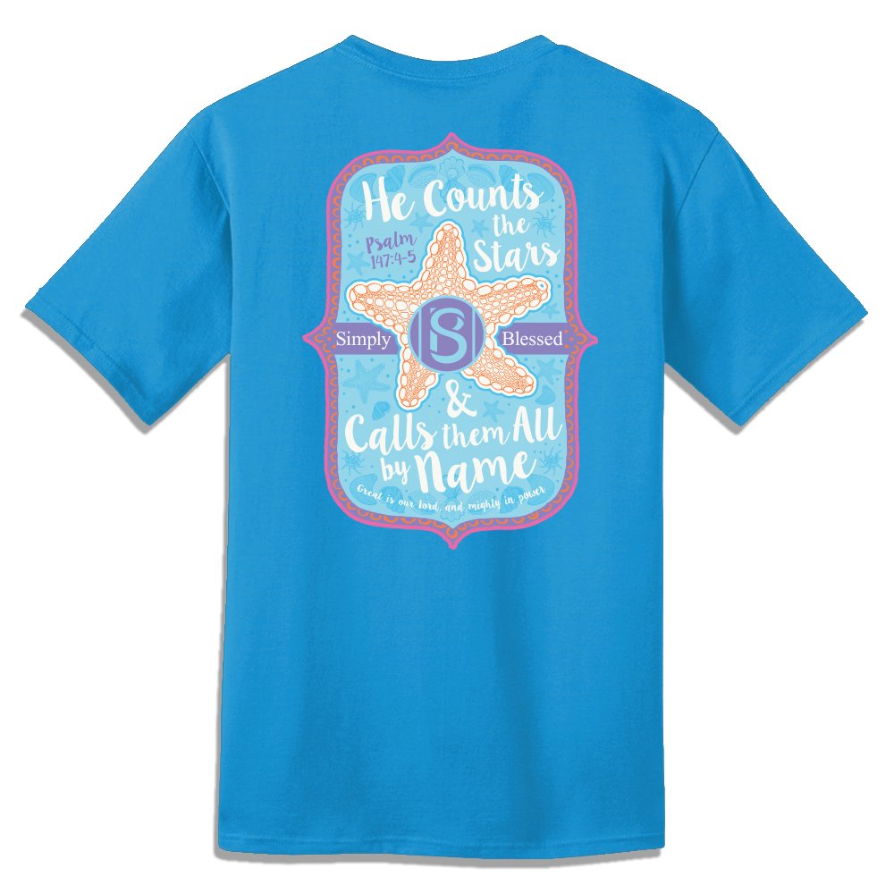 Counts Stars (Size: Small, Color: Sapphire)