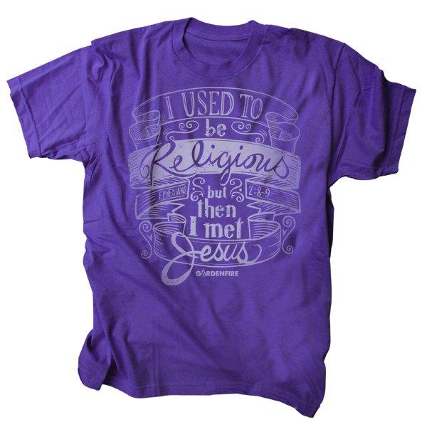 Met Jesus (Size: Small, Color: Purple)