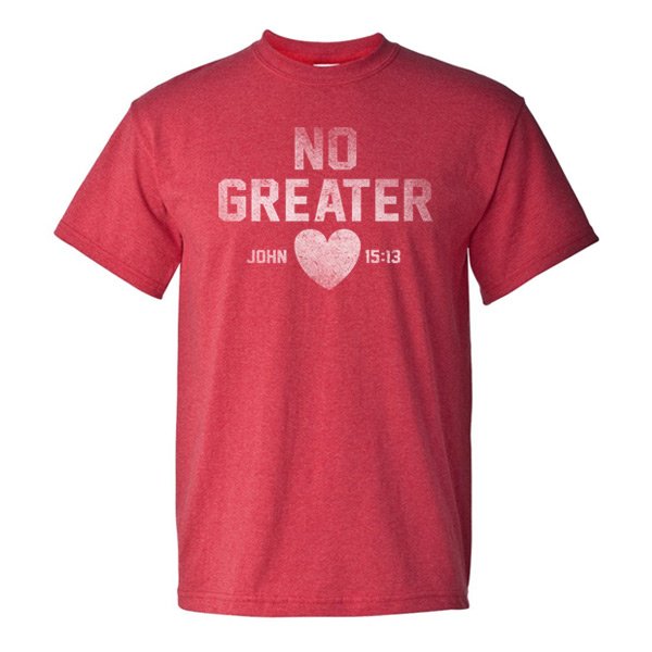 No Greater (Size: Small, Color: Red Heather)