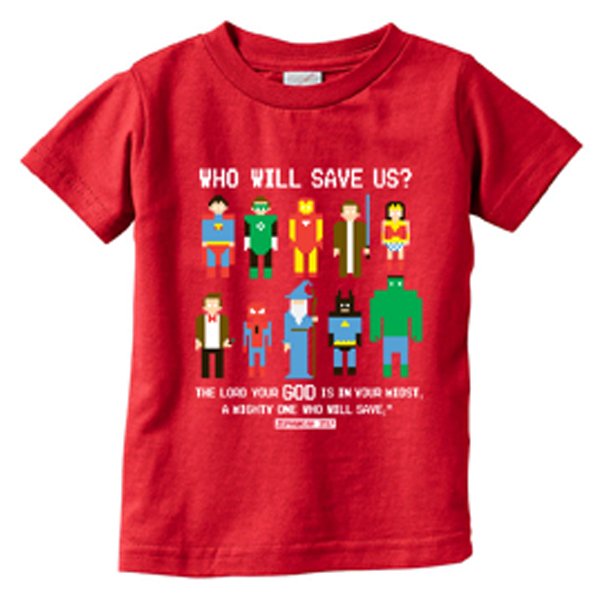 Pixel Hero - Youth (Size: XS, Color: Red)