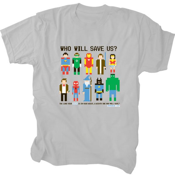 Pixel Hero (Size: Small, Color: Silver)